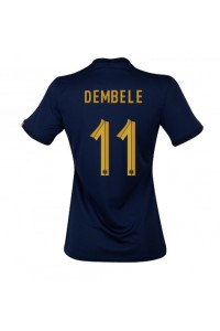 Ranska Ousmane Dembele #11 Jalkapallovaatteet Naisten Kotipaita MM-kisat 2022 Lyhythihainen